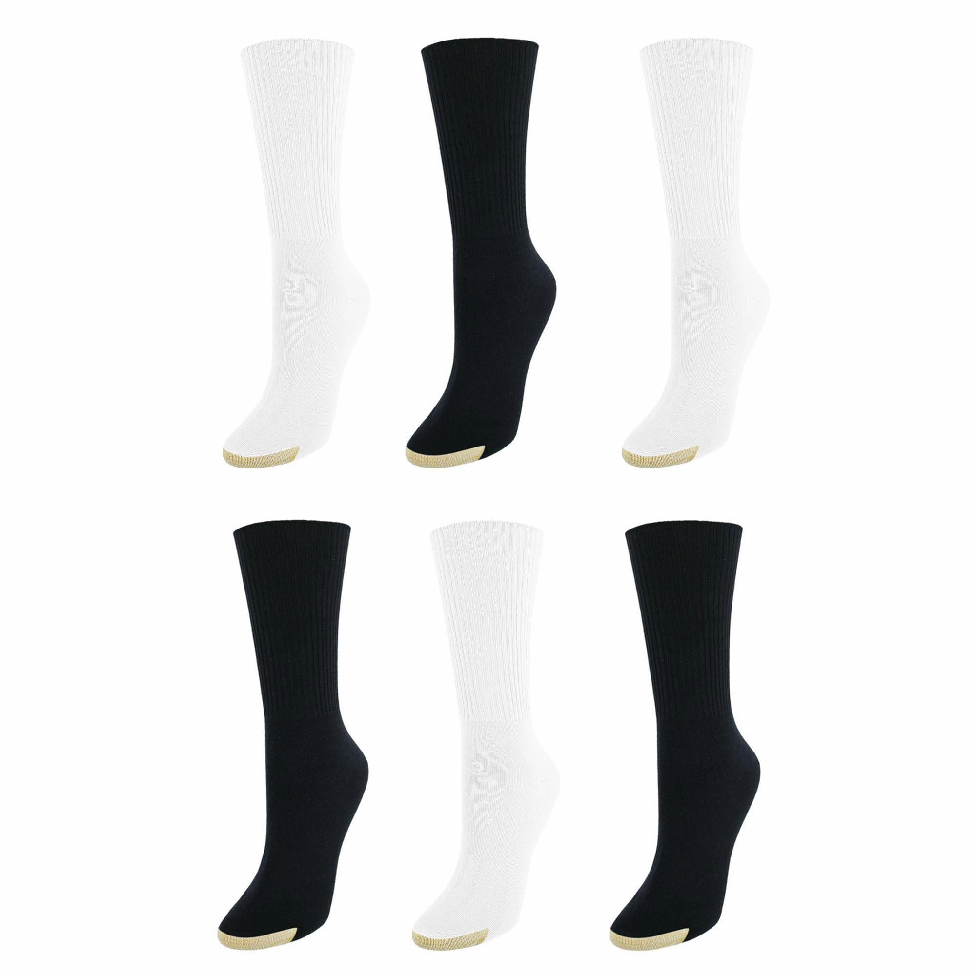 Women's Extended Size Turn Cuff Anklet (6 Pair Pack)
