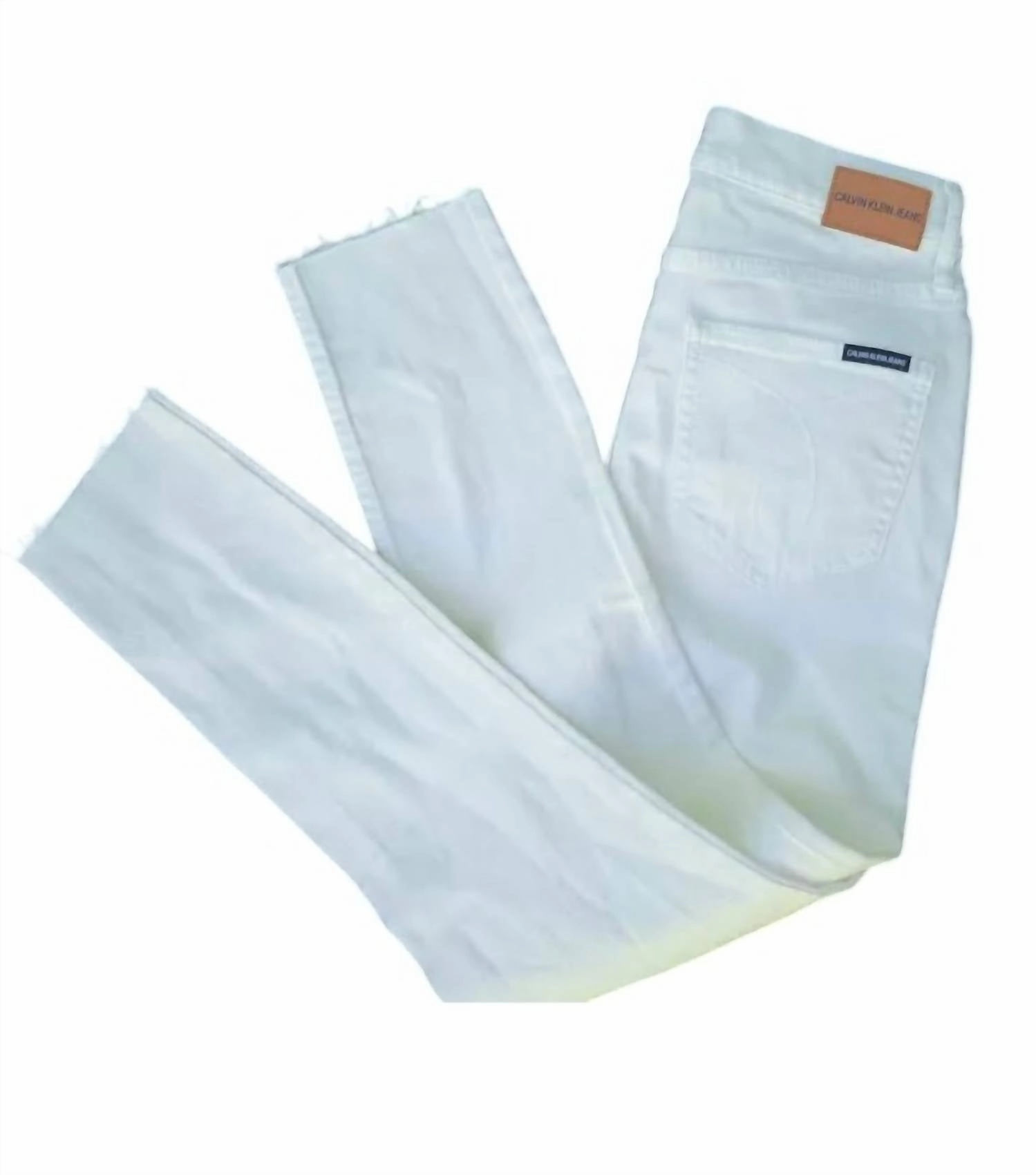 Women's High Rise Ankle Skinny Jeans In Cream