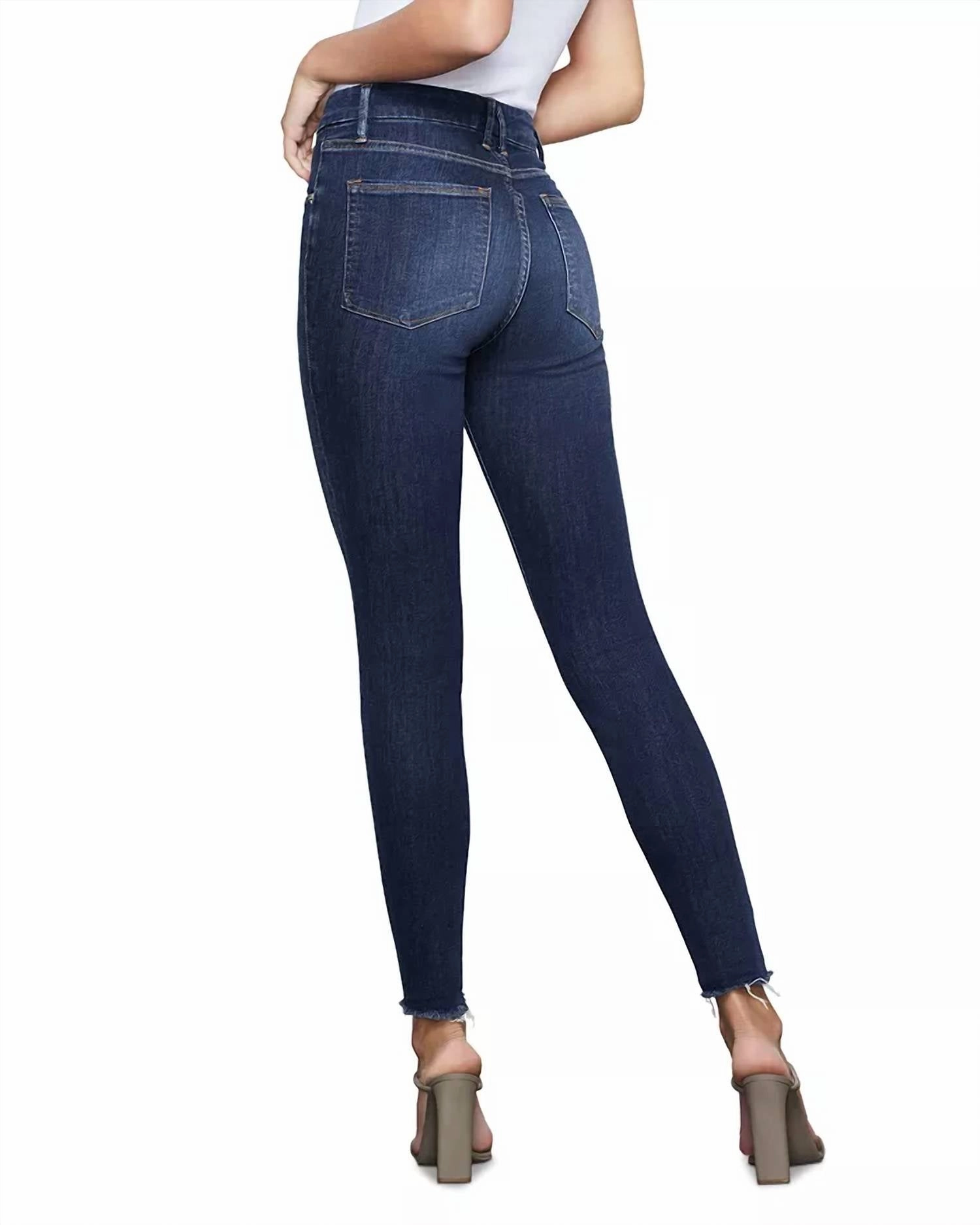 Women's Legs Raw Edge Jean In Blue