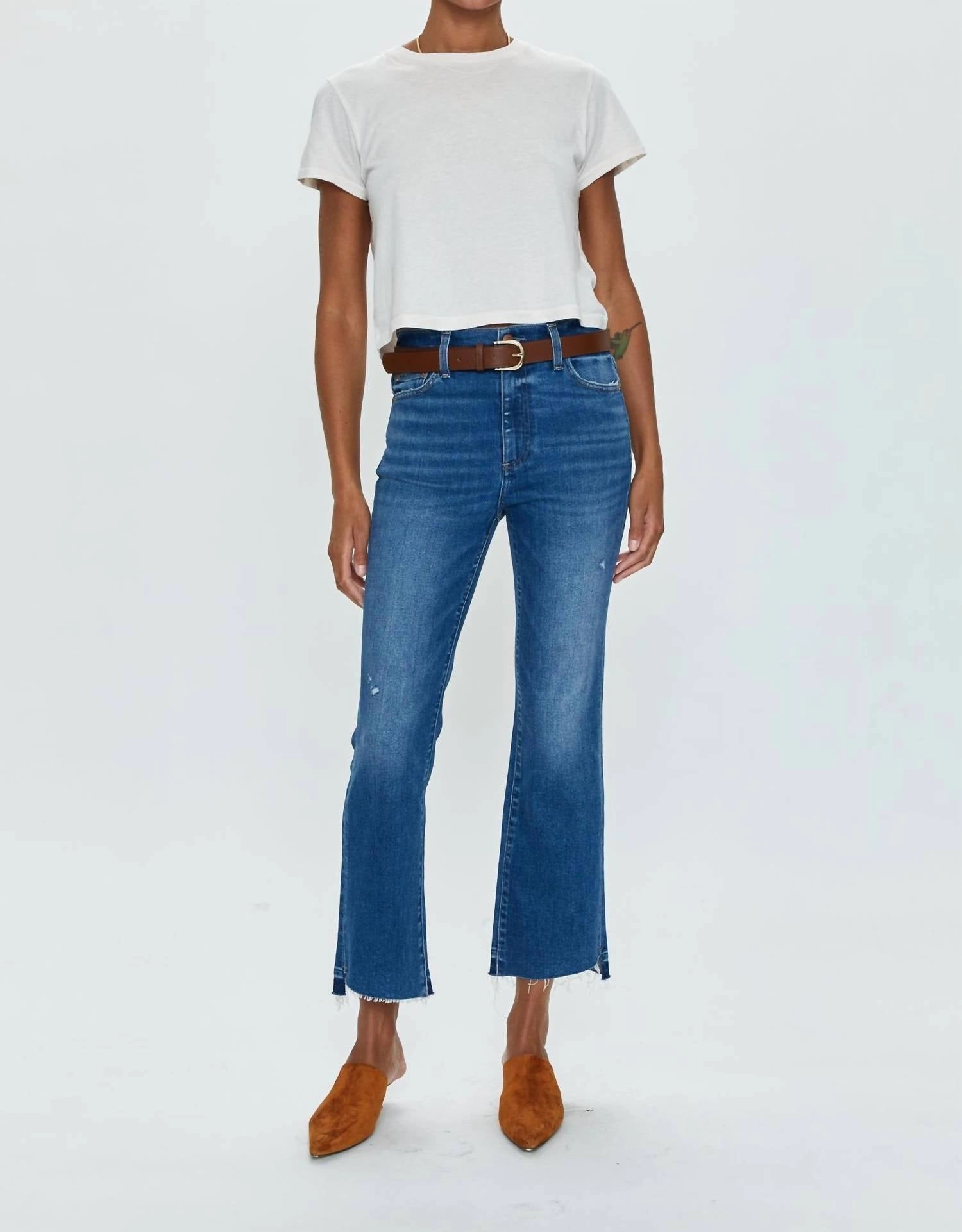 Women's Lennon High Rise Crop Jeans In Countryside Vintage