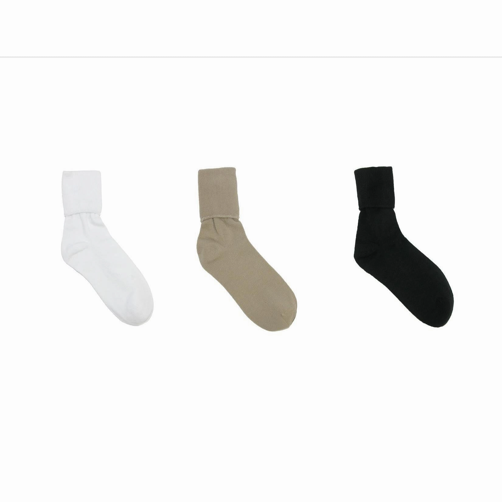 Women's Organic Cotton Turn Cuff Sock (Pack of 3)