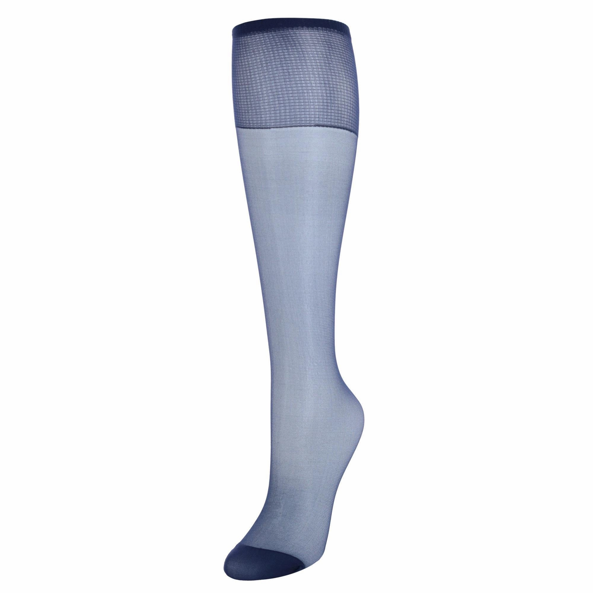 Women's Silk Reflections Sheer Knee Highs Reinforced Toe (2 Pack)