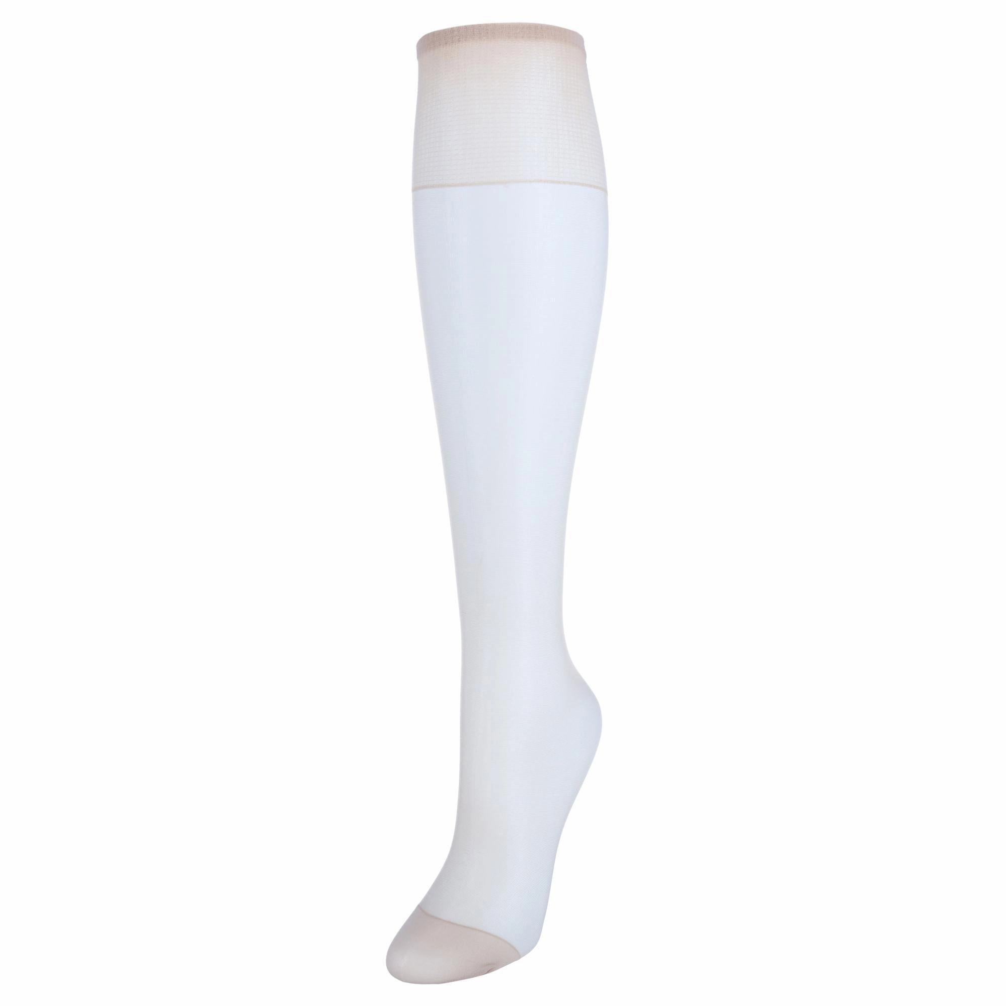 Women's Silk Reflections Sheer Knee Highs Reinforced Toe (2 Pack)