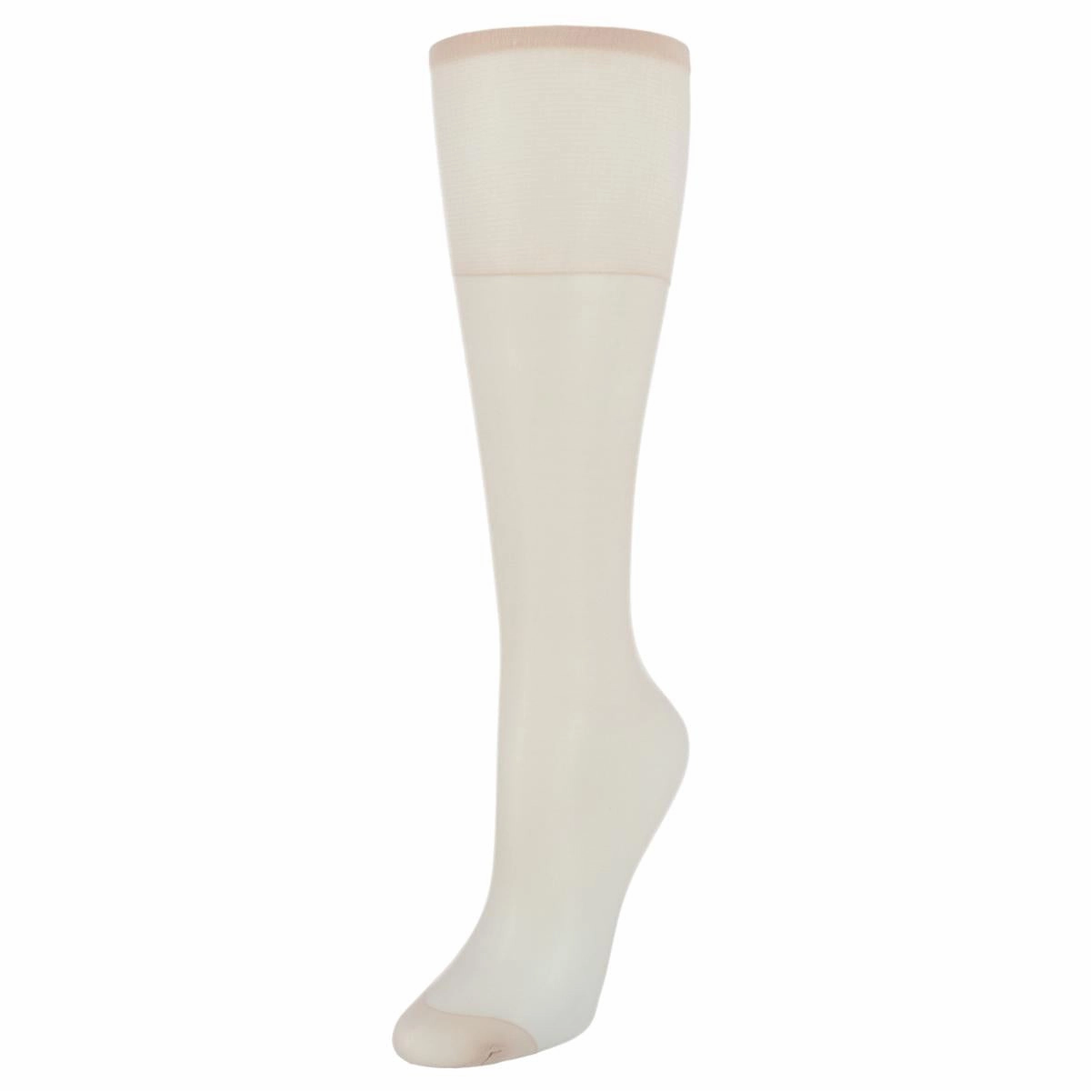 Women's Silk Reflections Sheer Knee Highs Reinforced Toe (2 Pack)