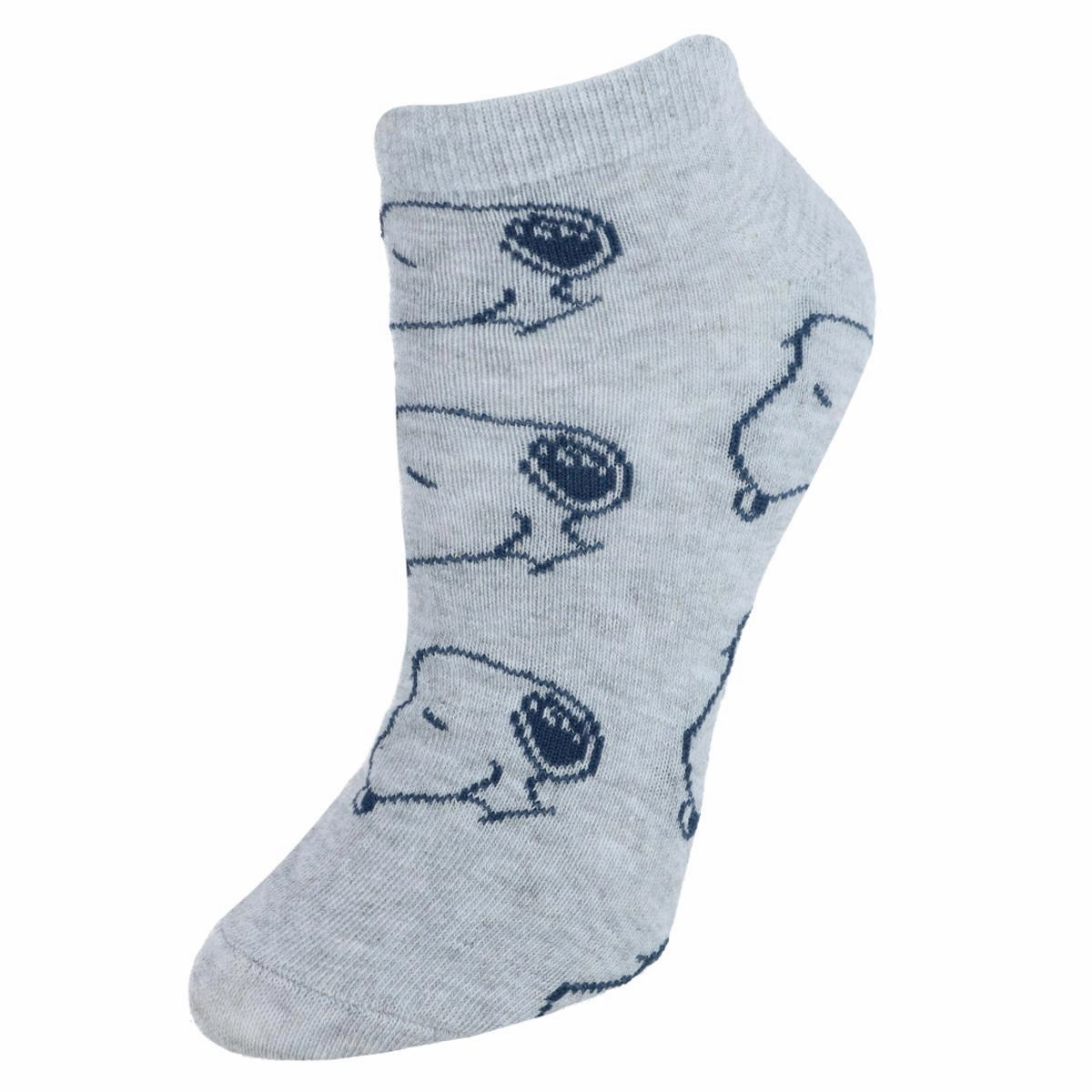 Women's Snoopy Fun and Cute Ankle Socks (3-Pack)