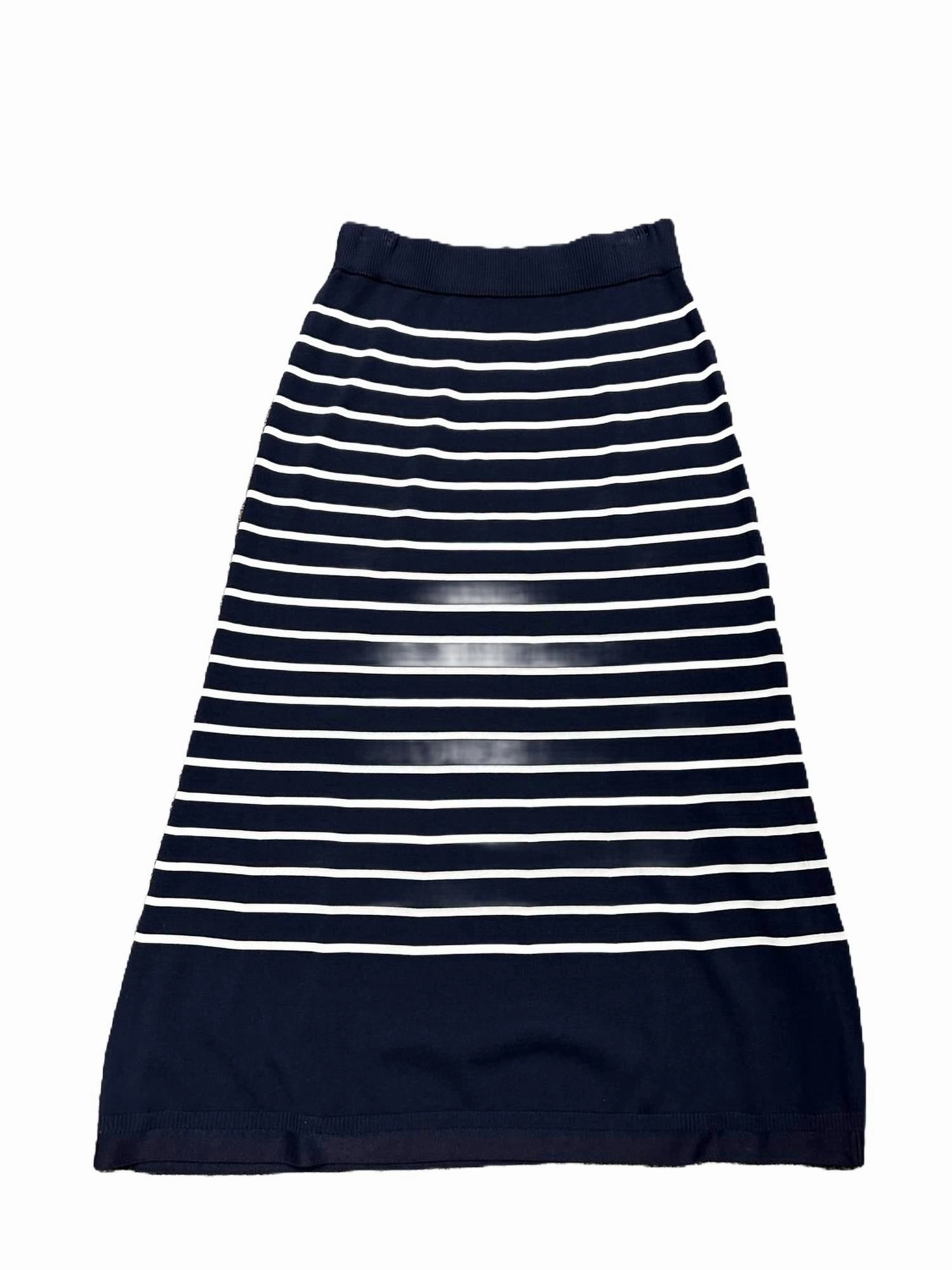 Women's Stripe Skirt In Ink Multi