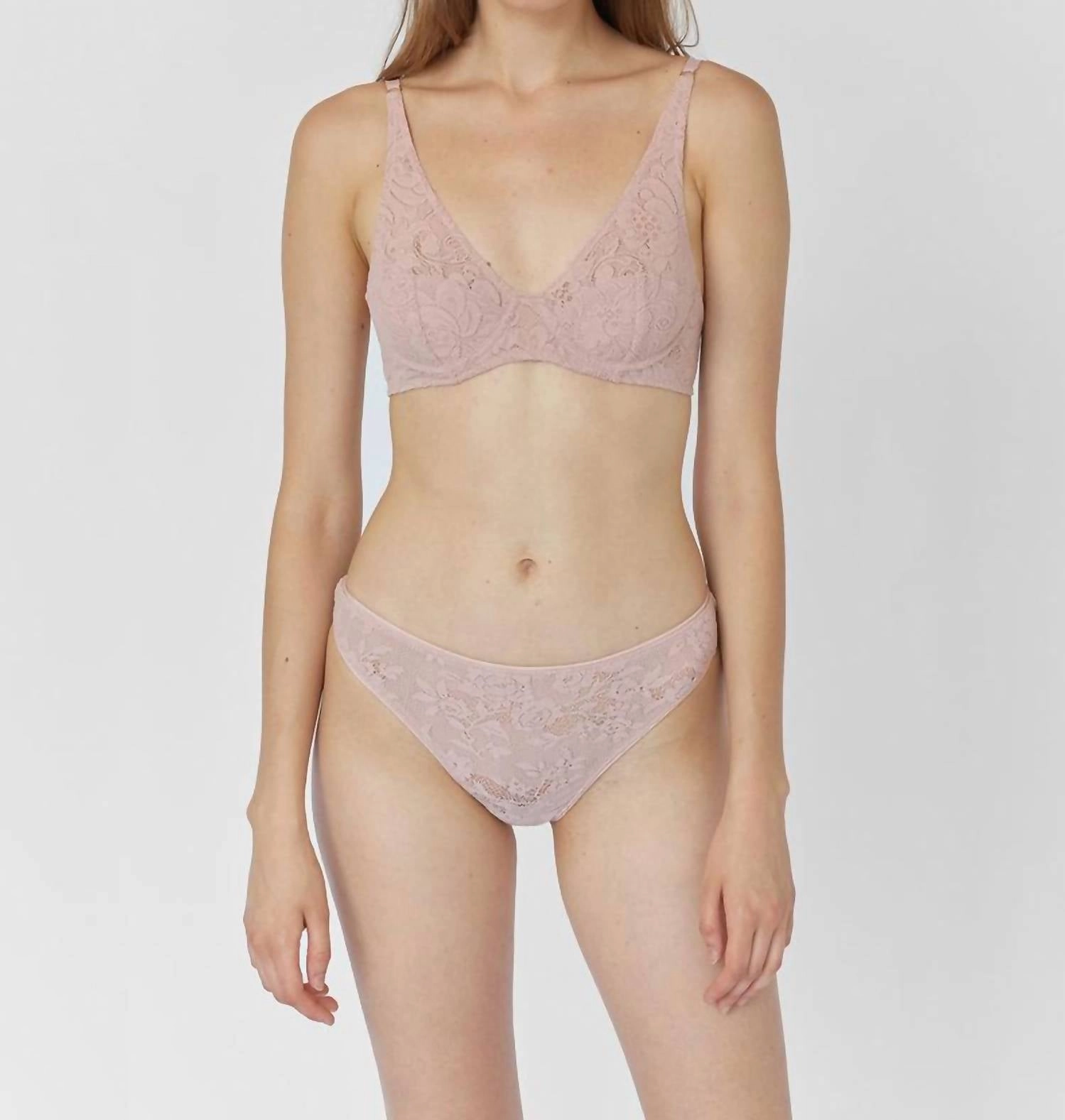 Women's Tine Thong In Buff