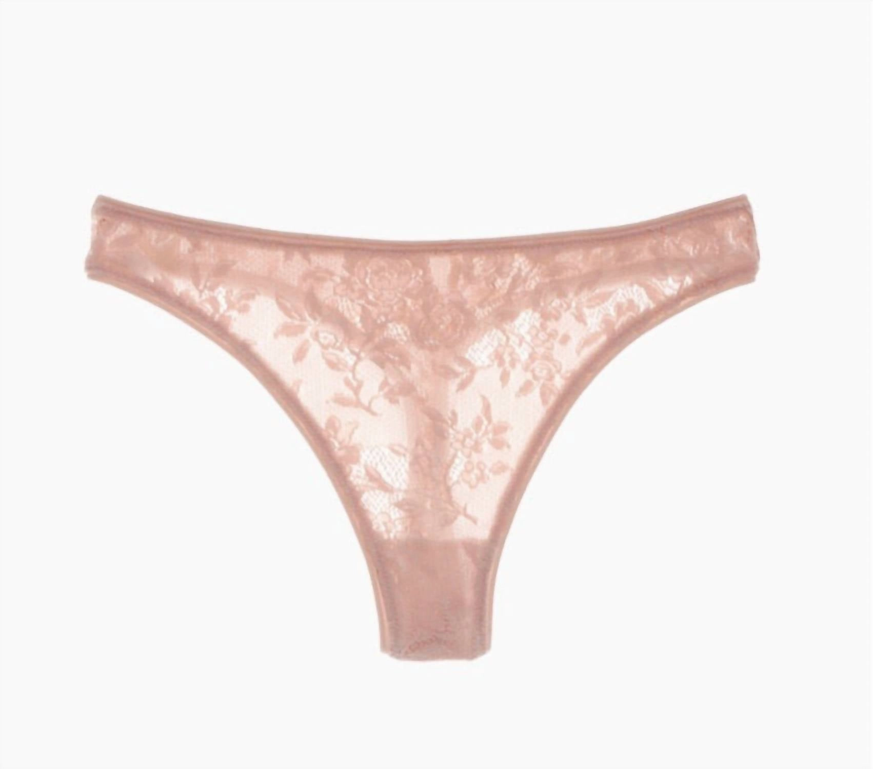 Women's Tine Thong In Buff