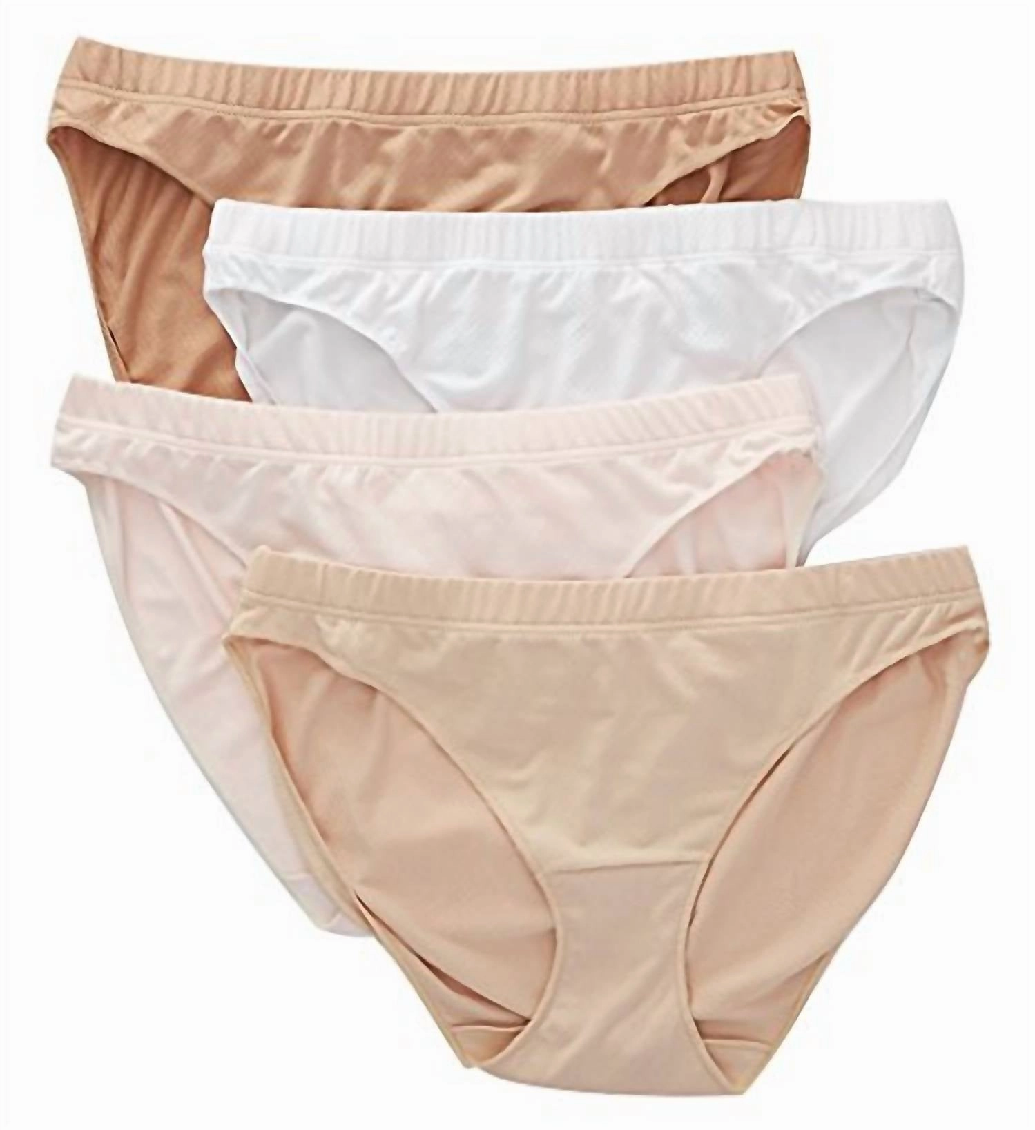 Women's Ultra Light Breathable Bikini Panty - 4 Pack In Multi
