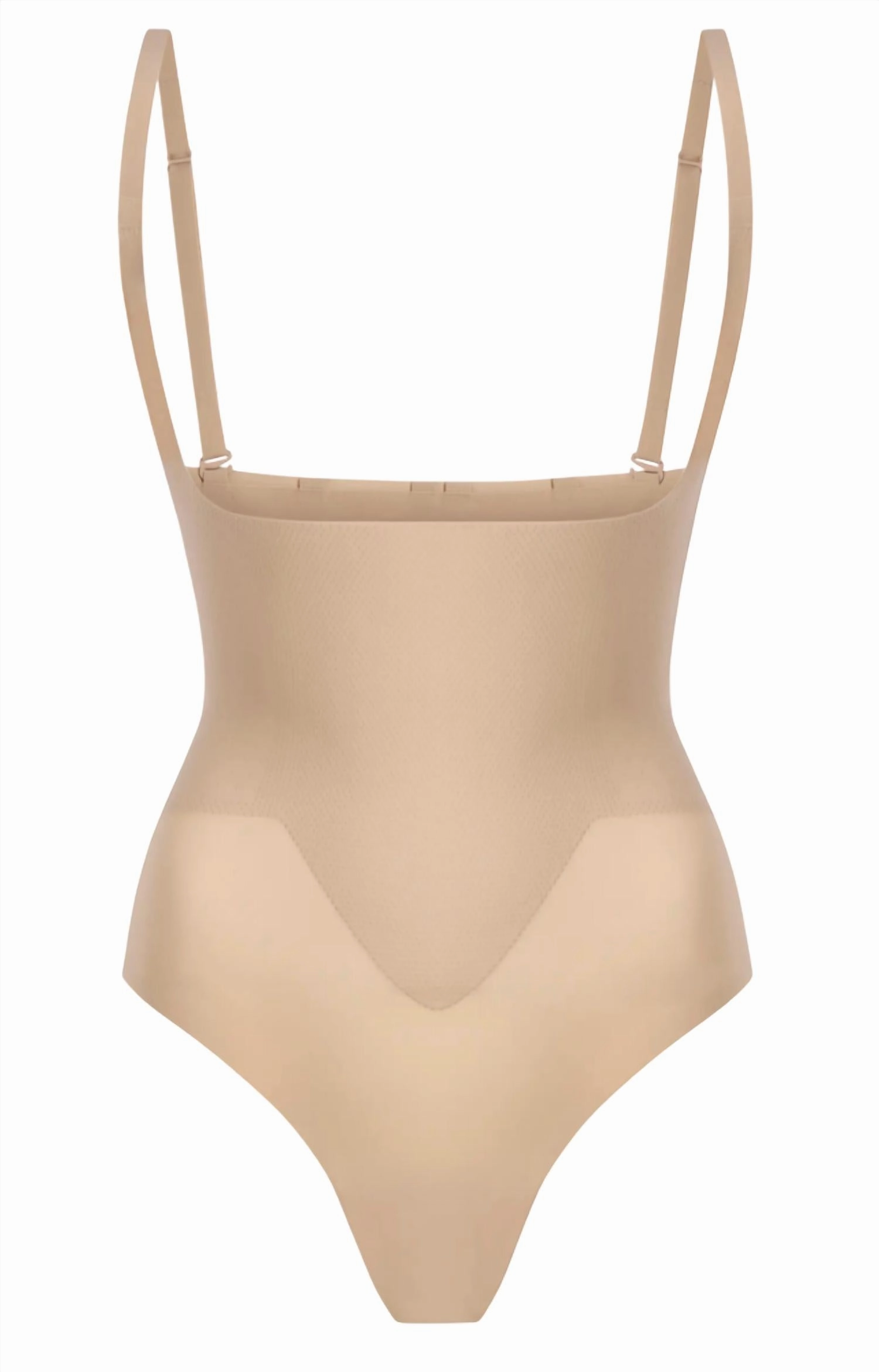 Women's Zone Smoothing Open Bust Bodysuit In Beige