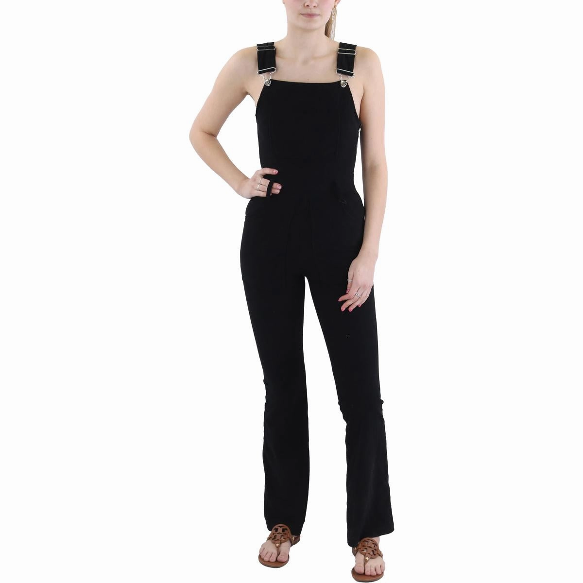Womens Corduroy Ribbed Overall Jeans