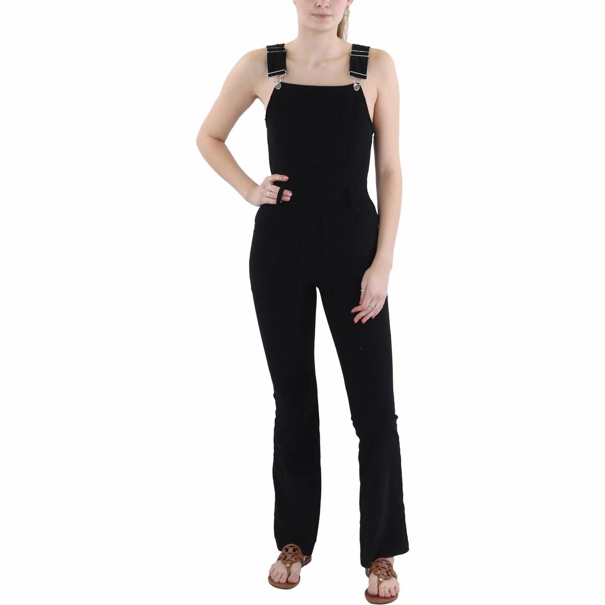 Womens Corduroy Ribbed Overall Jeans