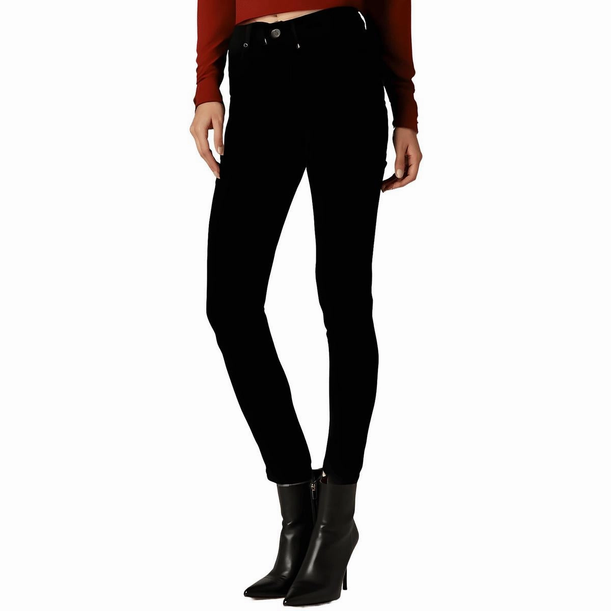 Womens Pocket Denim Ankle Jeans