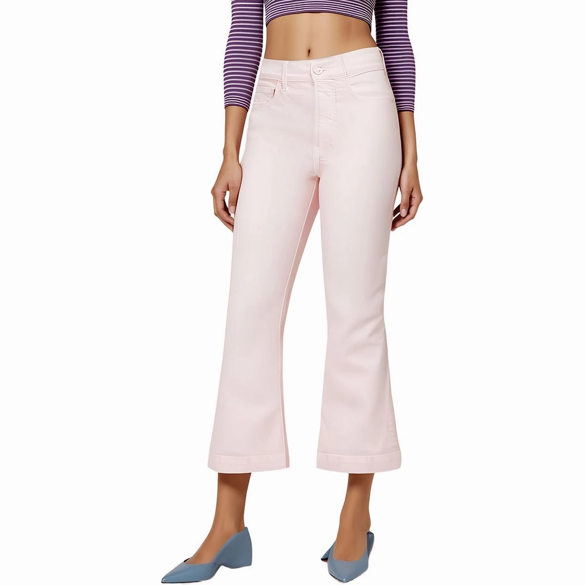 Womens Pocket Denim Ankle Jeans