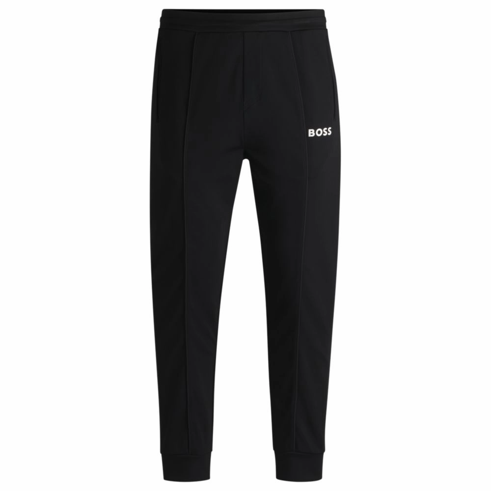 x Matteo Berrettini Regular-fit trousers in stretch gabardine with logo detail