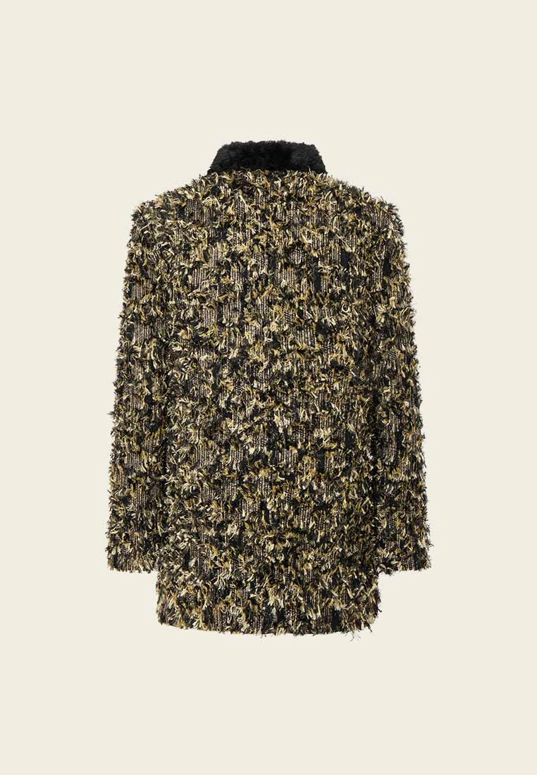 Yellow-Gold Detail Medium Coat