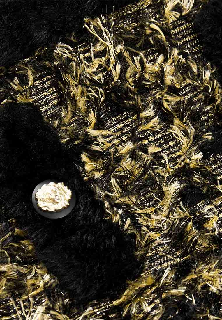 Yellow-Gold Detail Short Jacket