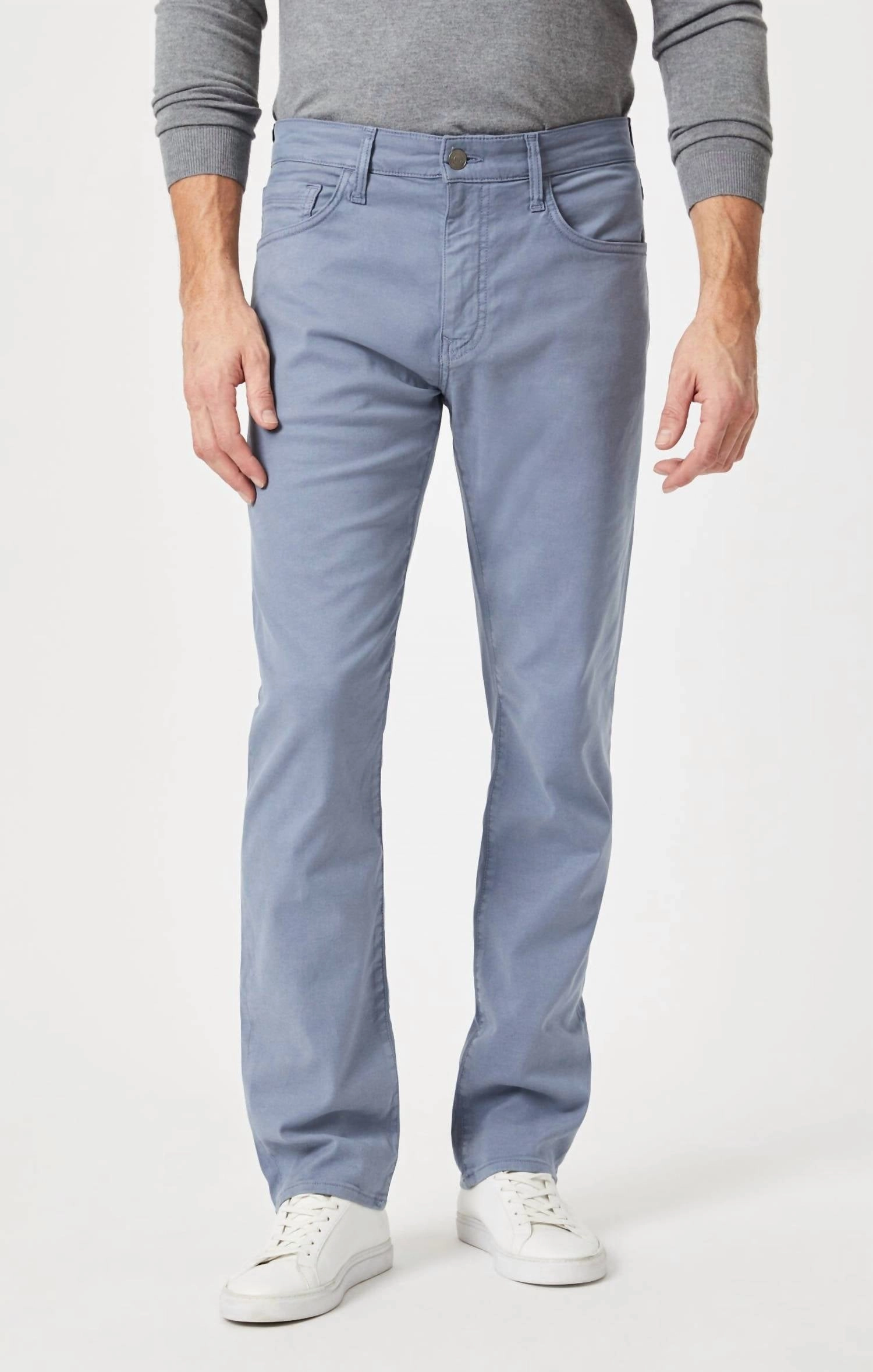 Zach Luxe Twill Pants In Flint Stone