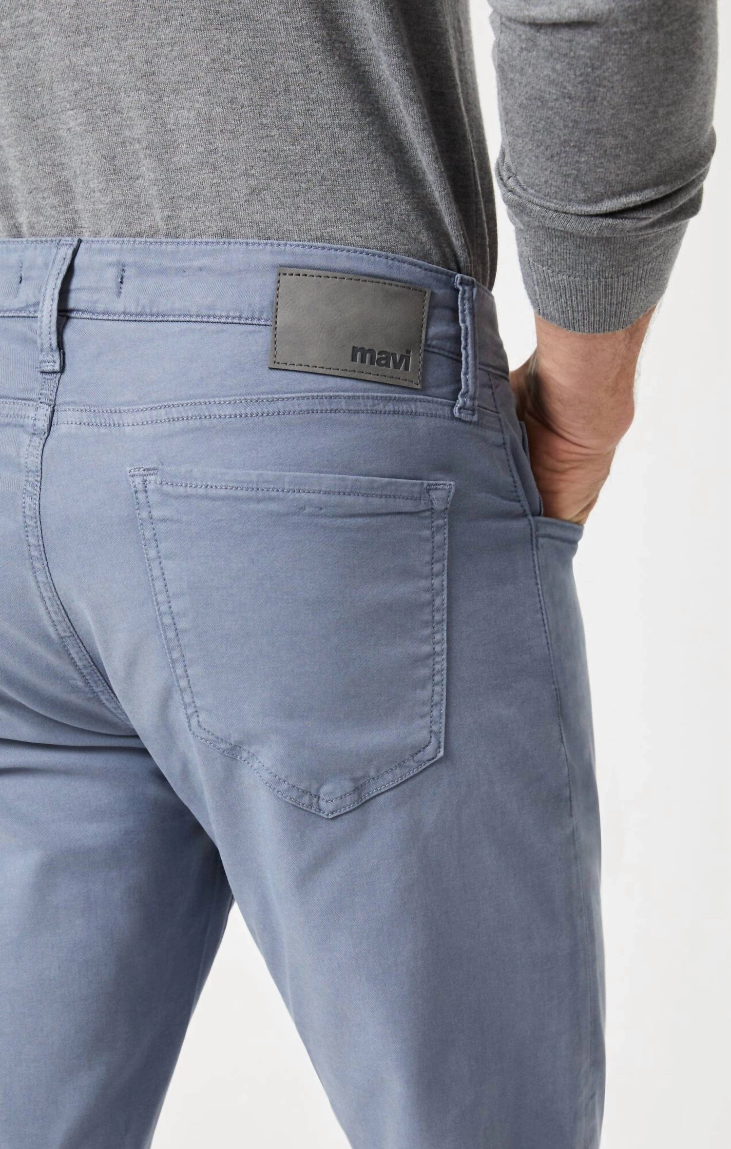 Zach Luxe Twill Pants In Flint Stone