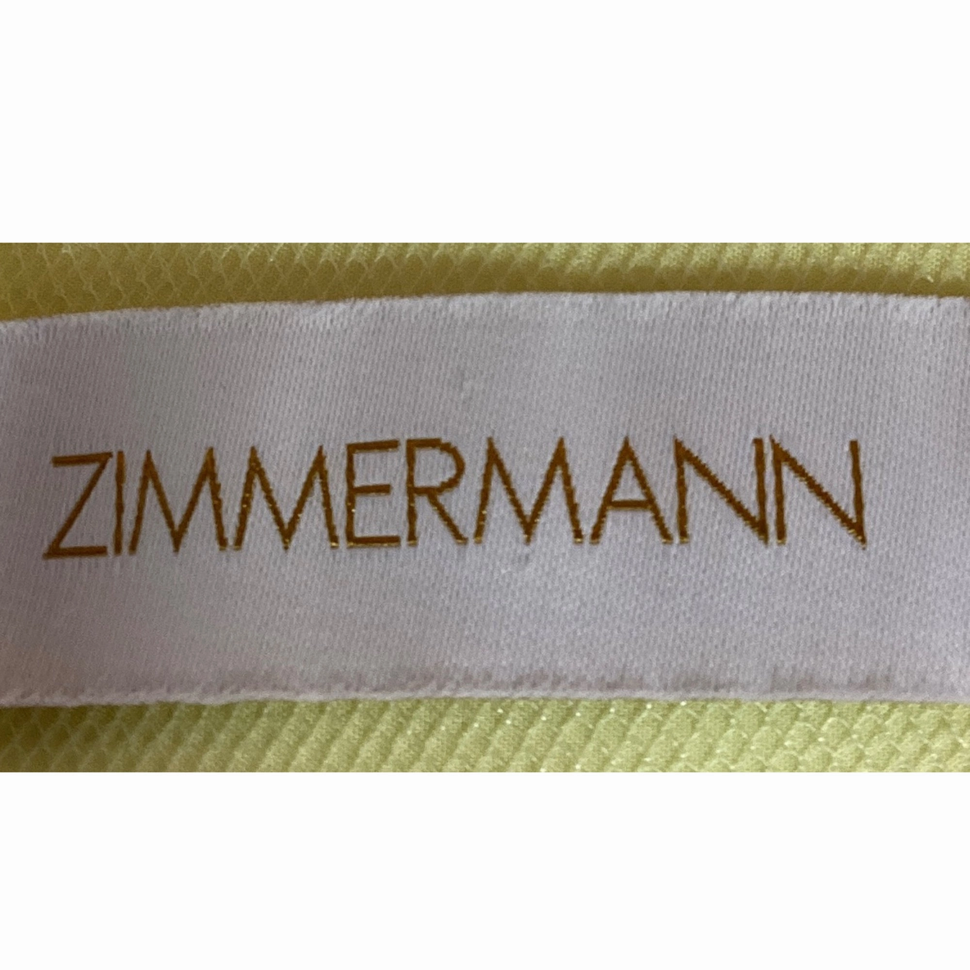 Zimmermann Tulle Maxi Skirt in Yellow Polyamide
